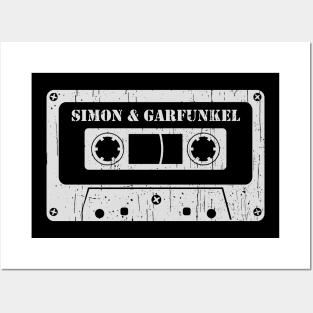 Simon And Garfunkel - Vintage Cassette White Posters and Art